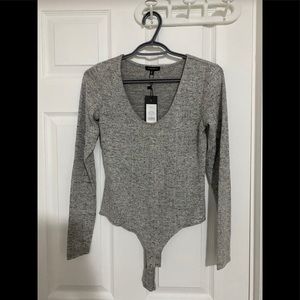 Dynamite Grey Marl Bodysuit